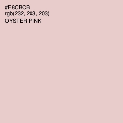 #E8CBCB - Oyster Pink Color Image
